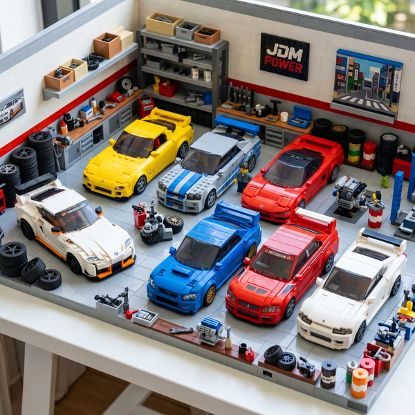 Top 7 des voitures JDM les plus iconiques — Et comment les construire en briques