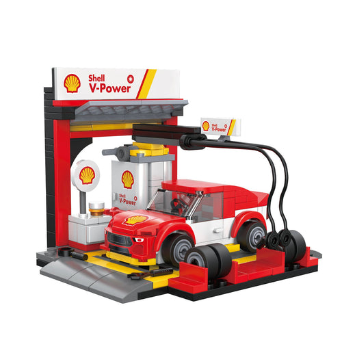 Stand F1 en briques - Vue principale garage pitlane | TrackBricks