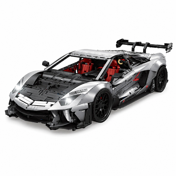Lamborghini Aventador LB Widebody en briques 1:8 vue 3/4 avant