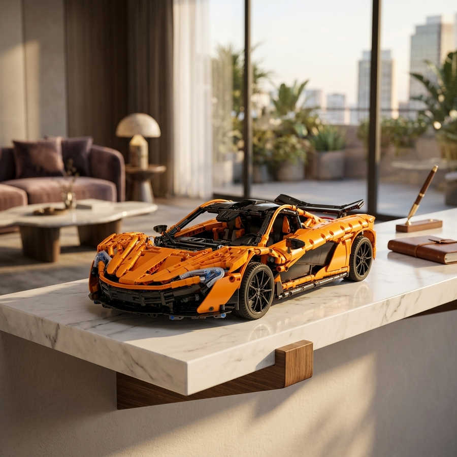 McLaren P1 en briques 1:10 salon moderne – Hypercar maquette technic adulte compatible LEGO CaDA C61513