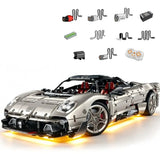 Pièces et composants du kit Pagani Utopia en briques - vue éclatée du montage