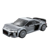 Maquette Audi R8 Coupé 2019 en briques 1:24 - Vue arrière sportive | TrackBricks