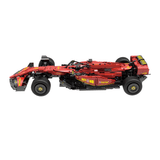 F1 Formula Car Rouge en briques 1:8 – vue arrière avec diffuseur et échappement