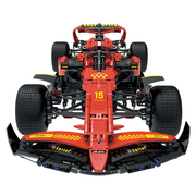 F1 Formula Car Rouge en briques 1:8 – vue de face avec aileron avant et pneus