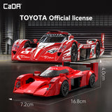 Toyota GT-ONE en briques 1:24 – vue plongeante montrant les détails du toit