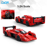 Toyota GT-ONE en briques 1:24 – vue arrière avec aileron et feux