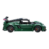 Maquette Lotus Exige Cup 430 en briques 1:8 - Vue latérale | TrackBricks