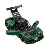 Maquette Lotus Exige Cup 430 en briques 1:8 - Détails moteur | TrackBricks