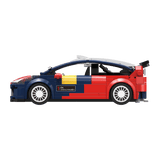 Vue de profil Citroën C4 WRC en briques CaDA