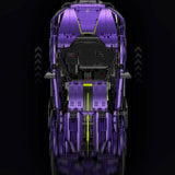 Lamborghini Purple Bull en briques 1:8 – vue arrière avec feux et diffuseur