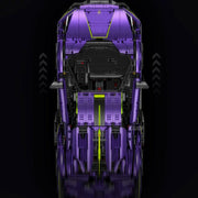 Lamborghini Purple Bull en briques 1:8 – vue arrière avec feux et diffuseur