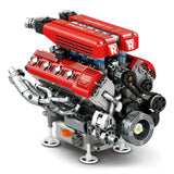 modèle moteur Formule 1 en briques Reobrix détails techniques vue inclinée