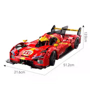 Maquette Blazing Flame Supercar en briques 1:10 - Détails carrosserie | TrackBricks
