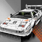 Vue de profil Lamborghini LP5000 en briques GULY