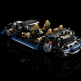 Vue plongeante Audi RS 6 Avant CaDA C61515 set premium 4663 pièces finition bleu Navarra