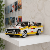 German Quattro S1 Group B Rally Legend 1984 en briques 1:8 – Boîte et packaging du set 3887 pièces | TrackBricks