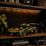 Swedish Megacar Hypercar en briques 1:8 – Boîte et packaging du set 3838 pièces | TrackBricks