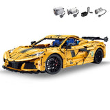 voiture en briques GULY Kervtte vue latérale détails carrosserie supercar
