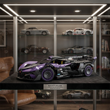 Flying Fire Meteor Supercar en briques 1:8 décor premium – Hypercar violet 3000 pièces GULY 10643