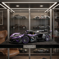 Flying Fire Meteor Supercar en briques 1:8 décor premium – Hypercar violet 3000 pièces GULY 10643