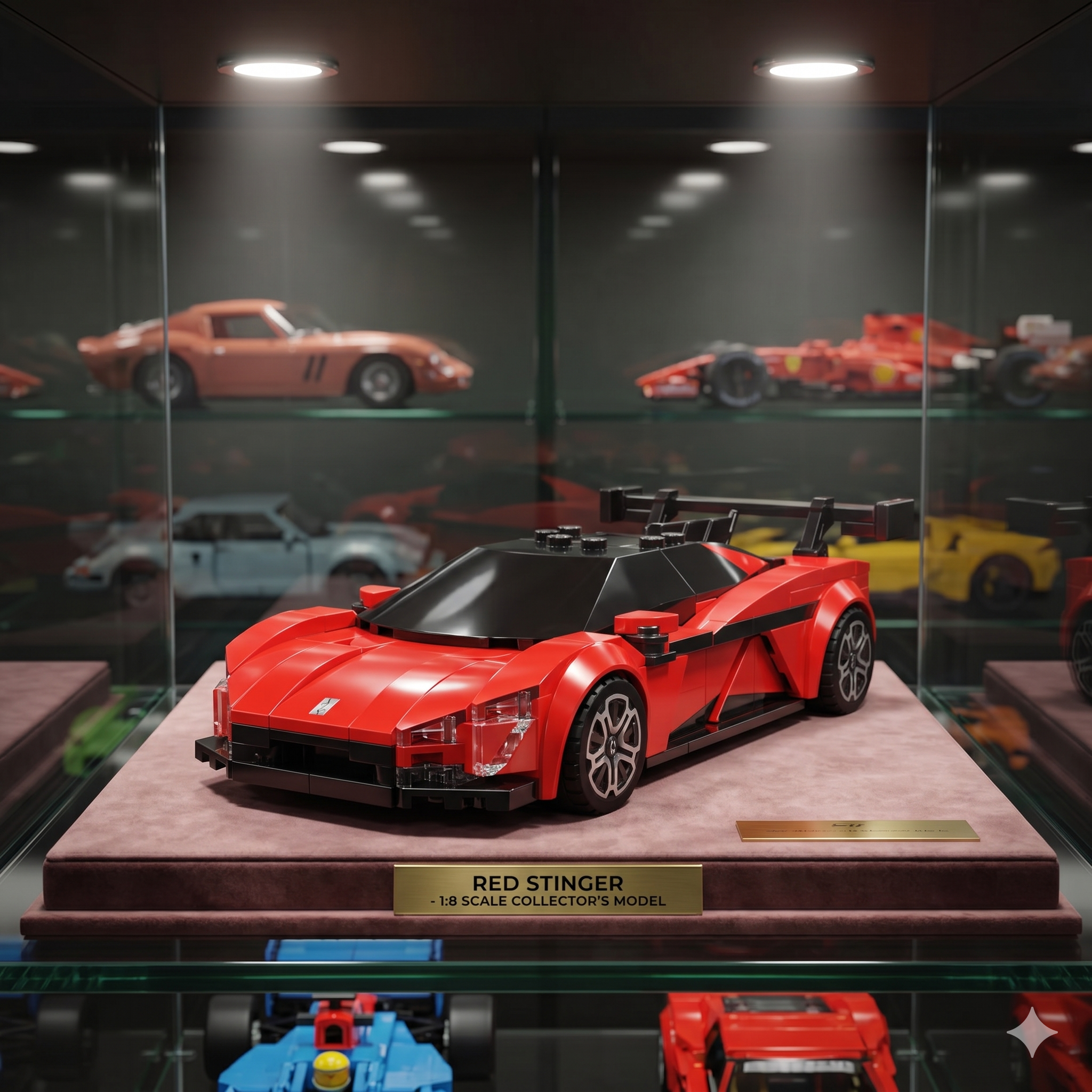 BYD U9 Supercar électrique en briques 1:24 mise en scène – Hypercar chinoise maquette CaDA C55045