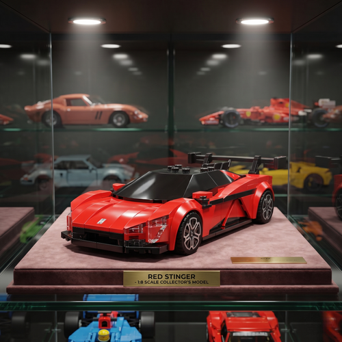 BYD U9 Supercar électrique en briques 1:24 mise en scène – Hypercar chinoise maquette CaDA C55045