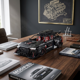 Audi RS6 Avant en briques 1:8 bureau bois sombre – Break sportif 630ch maquette technic CaDA C61045W