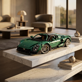 Alfa Romeo Sports Car en briques 1:8 mise en scène intérieur – Maquette supercar 3000 pièces GULY 10621