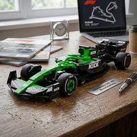 KICK Sauber F1 C45 2025 en briques 1:24 mise en scène – Maquette Formule 1 officielle CaDA C55082