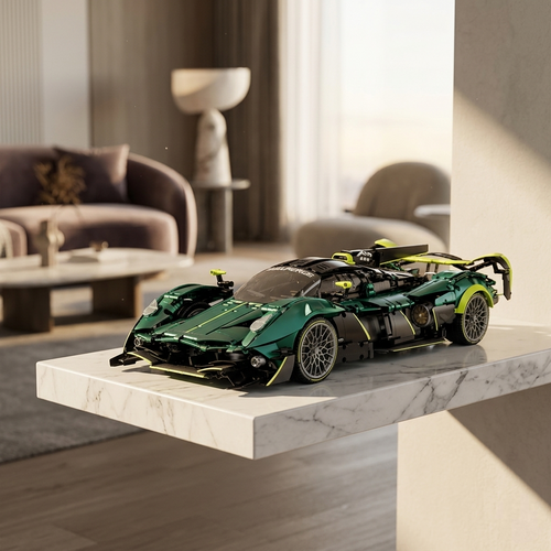 Aston Martin Valkyrie en briques 1:8 décor premium – Hypercar Red Bull maquette technic GULY 10658