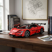 BYD YangWang U9 en briques 1:8 bureau premium – Hypercar électrique chinoise maquette CaDA