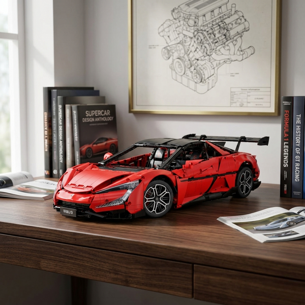 BYD YangWang U9 en briques 1:8 bureau premium – Hypercar électrique chinoise maquette CaDA