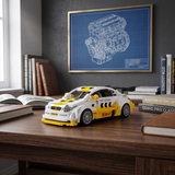 Opel Astra V8 Coupé en briques 1:24 décor course – Voiture DTM maquette CaDA C55036