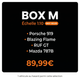 Mystery Box M échelle 1:10 best-seller - Porsche 919 Blazing Flame RUF GT Mazda 787B à 89,99€