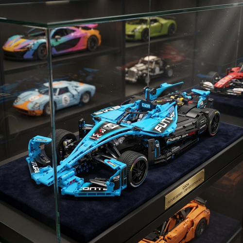 City Drift Supercar en briques 1:8 vitrine collection – Voiture de course maquette CaDA C64004