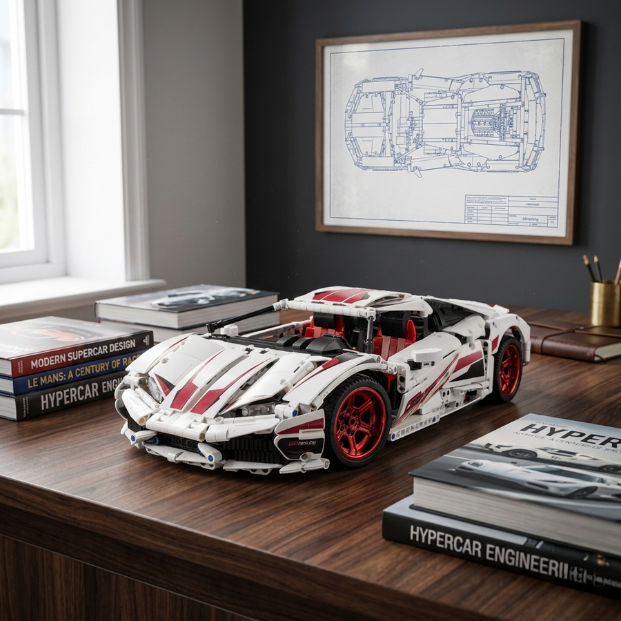 Lamborghini LP610-4 Huracán en briques 1:8 mise en scène – Supercar compatible LEGO Technic CaDA