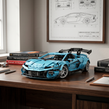 Lamborghini Huracán Temerario en briques 1:8 – vue principale de la supercar verte sur fond épuré