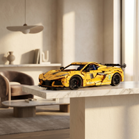 Kervette Supercar en briques 1:8 mise en scène – Maquette hypercar 3788 pièces GULY 10622