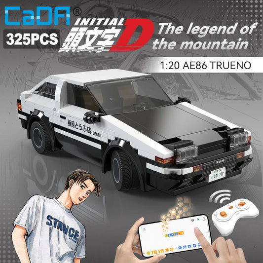 CaDA Toyota AE86 RC – Voiture Drift Télécommandée 325 Pièces | TrackBricks