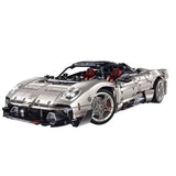 Pagani Utopia en briques vue de profil - supercar détaillée échelle 1:8 avec portes ouvrantes