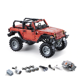 4x4 Wrangler Off-Road en briques - Vue trois-quarts RC télécommandé