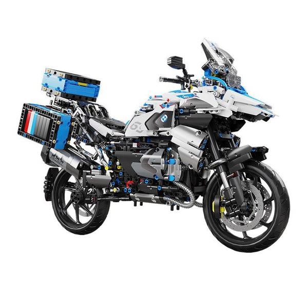 Moto R1250 GS Adventure en briques 1:5 – Vue latérale droite | TrackBricks