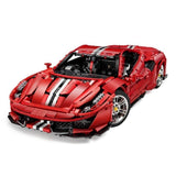 Ferrari 488 Pista en briques 1:8 vue latérale - Version RC télécommandée