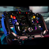 Volant Lamborghini Racing en briques - Détails boutons | TrackBricks