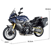 Yamaha Tracer 9 GT en briques 1:5 - Détails suspensions et tableau de bord | TrackBricks