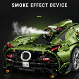Koenigsegg en briques 1:8 – vue de face avec calandre et prises d'air massives