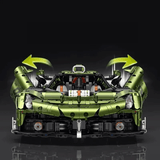 Koenigsegg en briques 1:8 – gros plan sur le moteur twin-turbo détaillé