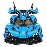 Hypercar V12 Apollo en briques 1:8 détail moteur V12